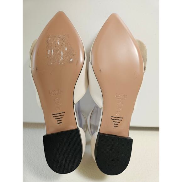 Lewit D'Orsay Pointed Toe Ballet Flats, Size 37 (US 6.5) - Picture 3 of 9